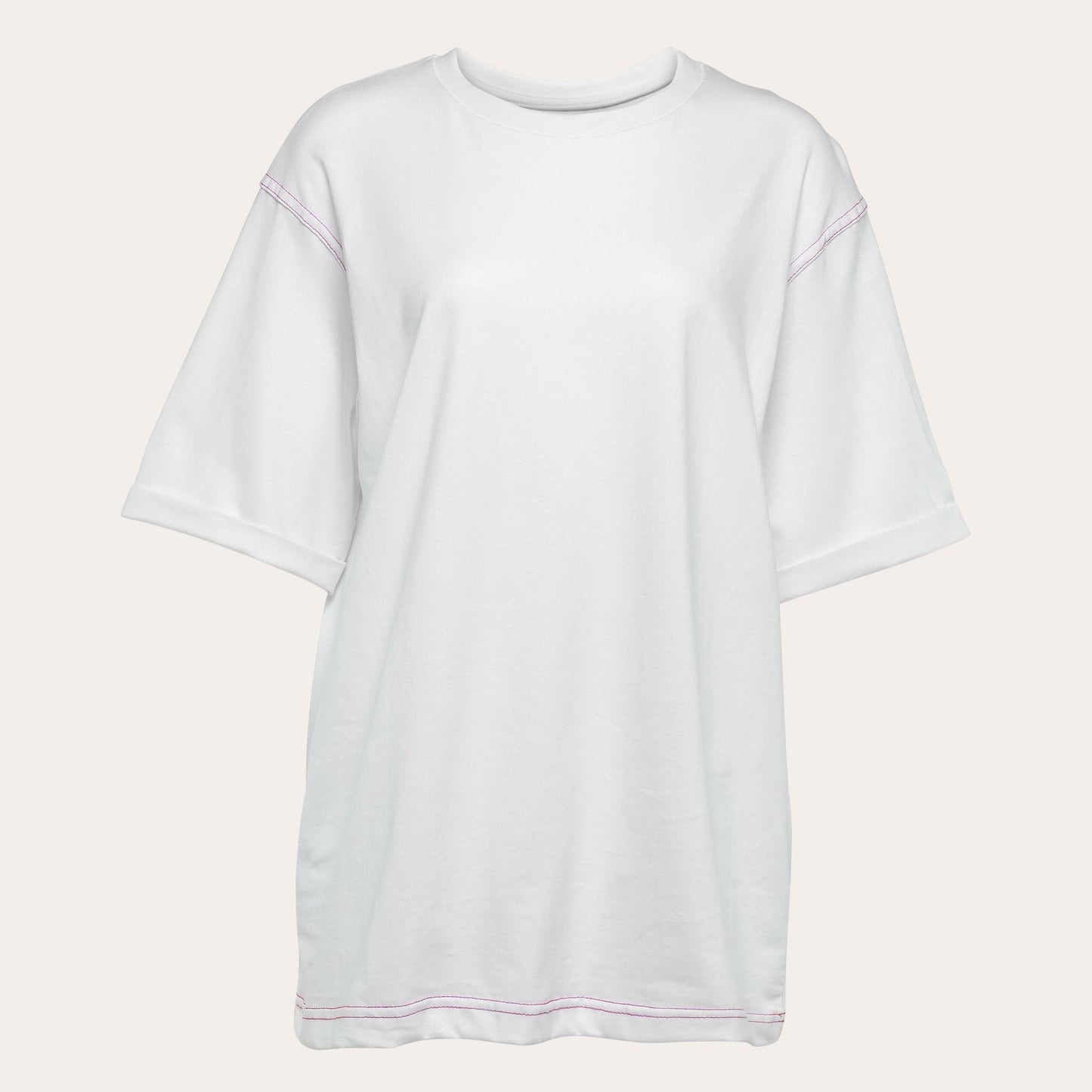 Cotton Over-sized T-shirt - Snow White Basic