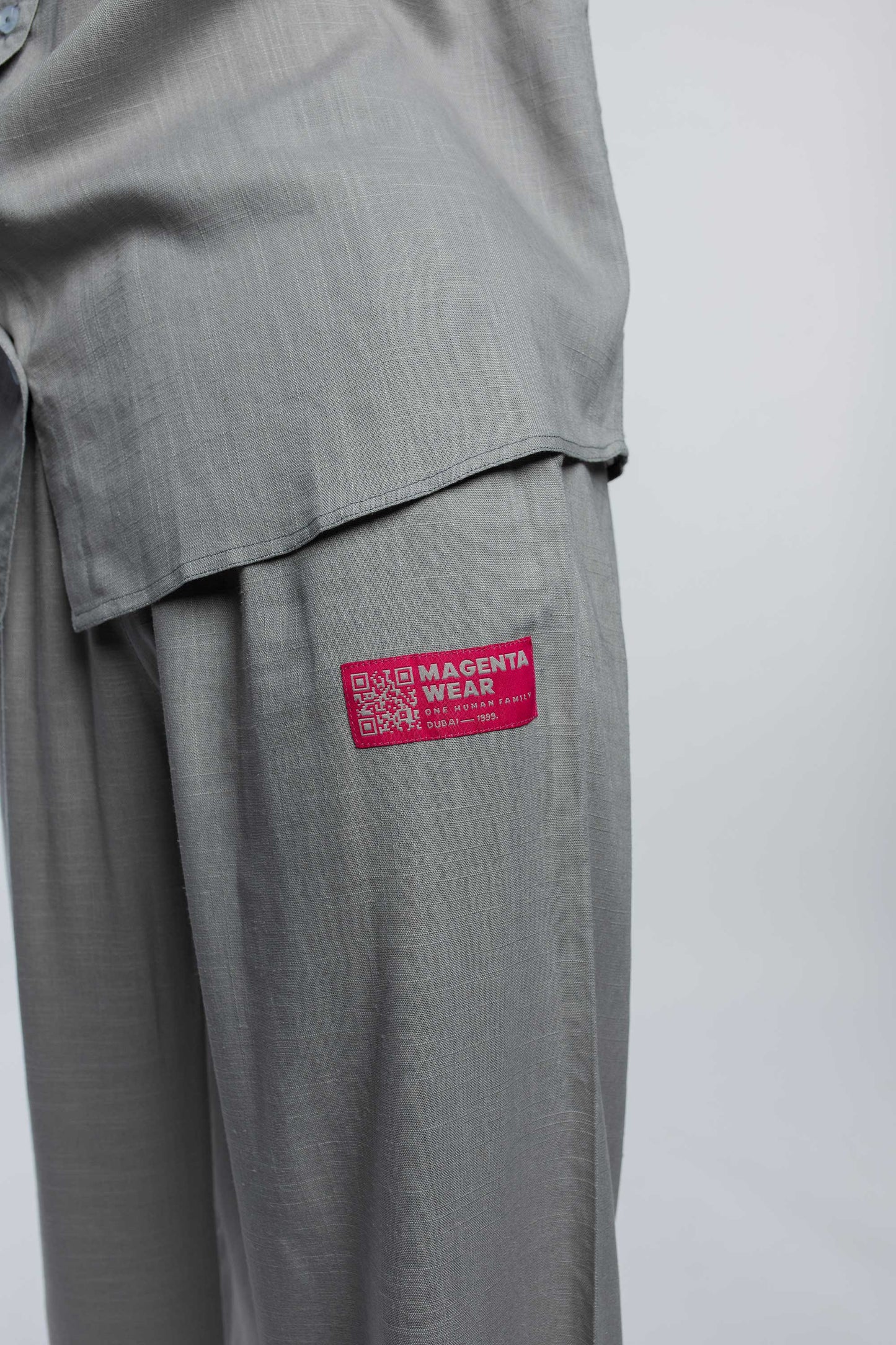 Linen Pants - Concrete Grey