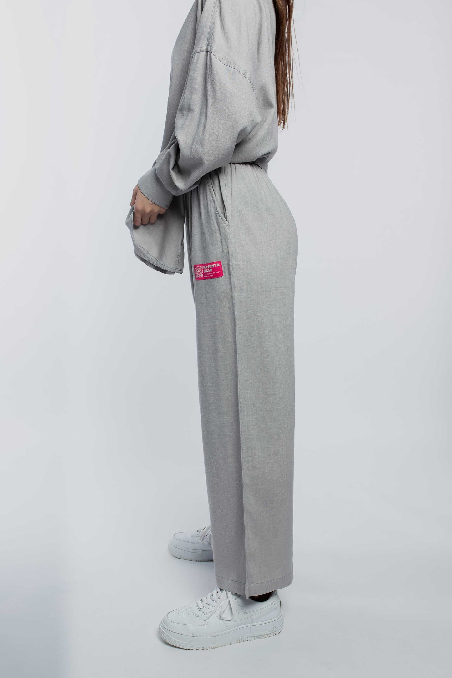 Linen Pants - Concrete Grey