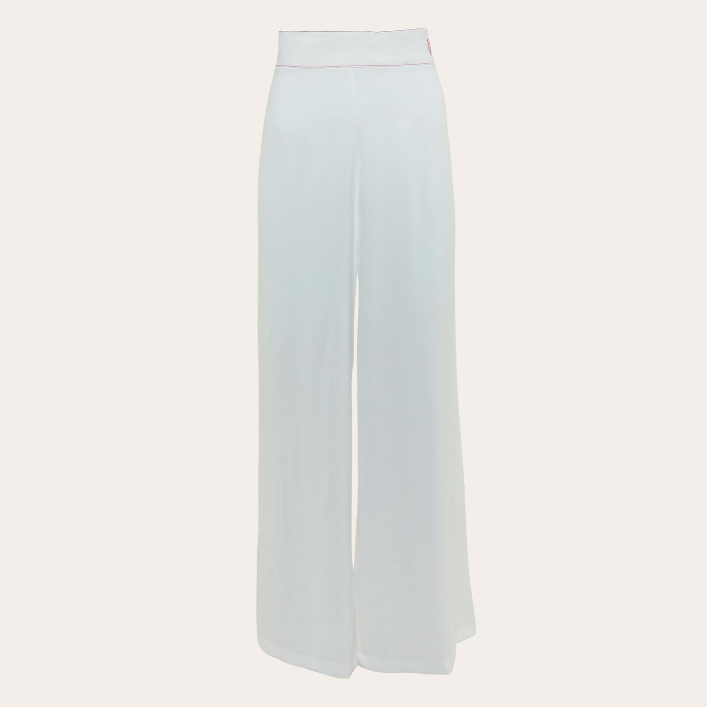 Classic High-waist Crêpe Pants - Snow White