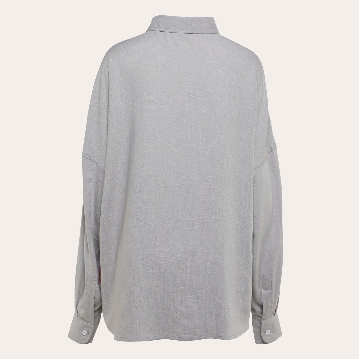 Oversized Linen Blouse - Concrete Grey