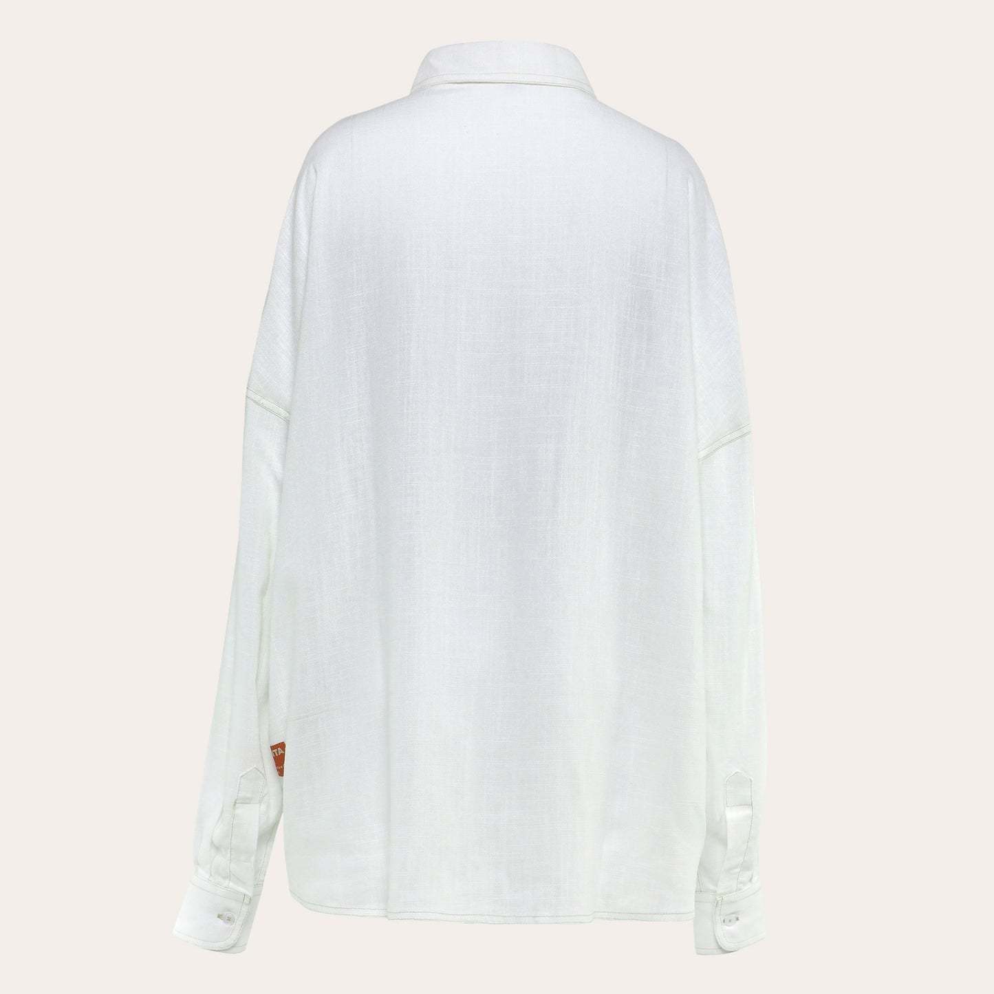 Oversized Linen Blouse - Shell White